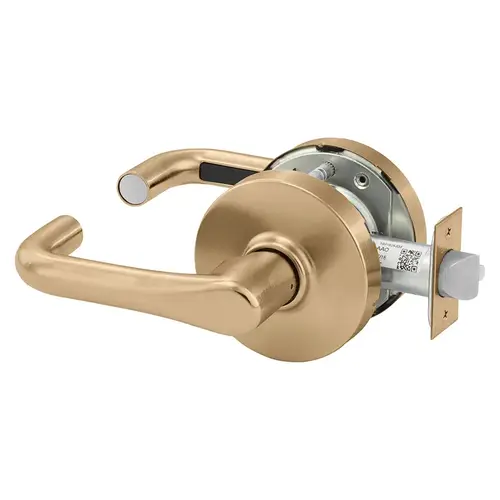 Grade 1 Passage Cylindrical Lock, J Lever, Non-Keyed, Satin Bronze Finish, Not Handed Satin Bronze