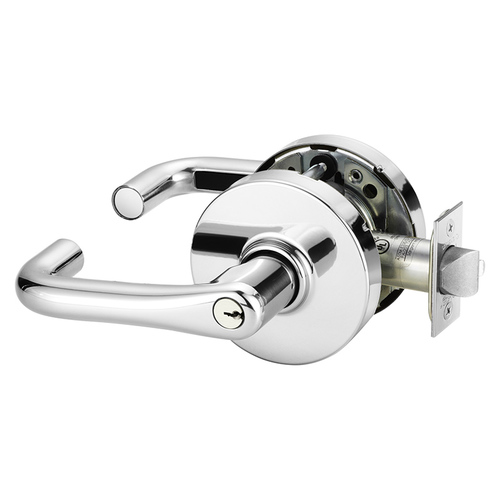 Cylindrical Lock Bright Chrome