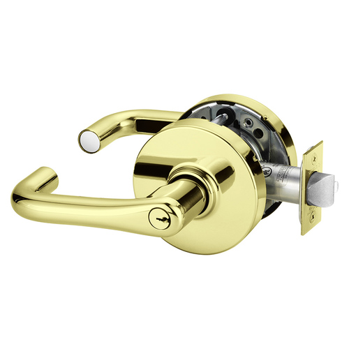 Cylindrical Lock Bright Brass