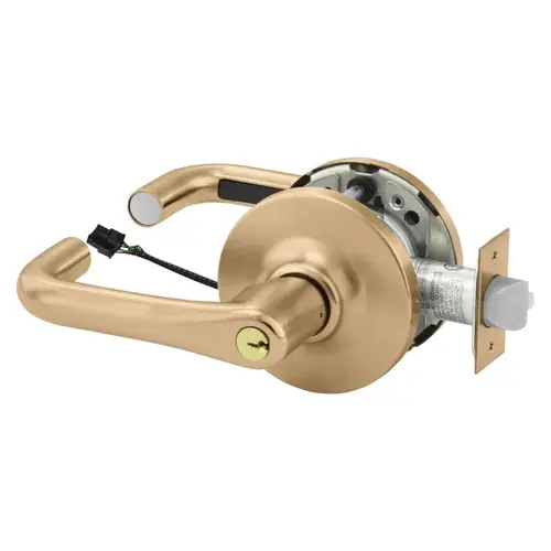 Electric Cylindrical Lock Satin Bronze Clear Coated