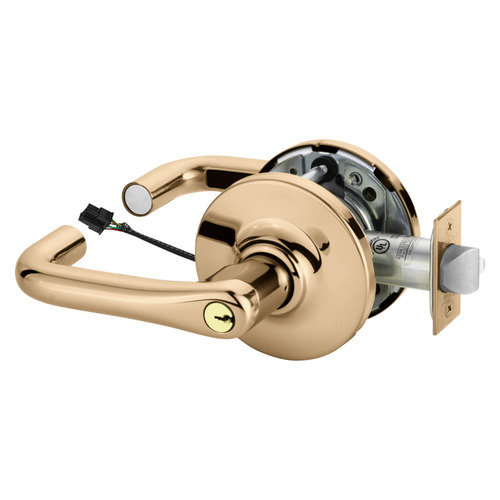 Electric Cylindrical Lock Bright Bronze Clear Coated