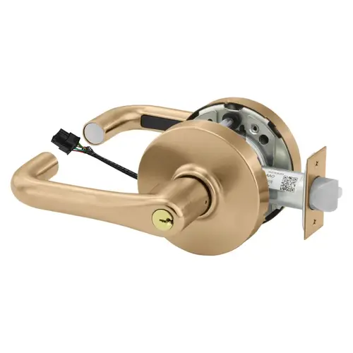 Electric Cylindrical Lock Satin Bronze Clear Coated