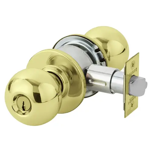 2428-6G37 OB 03 Cylindrical Lock Bright Brass