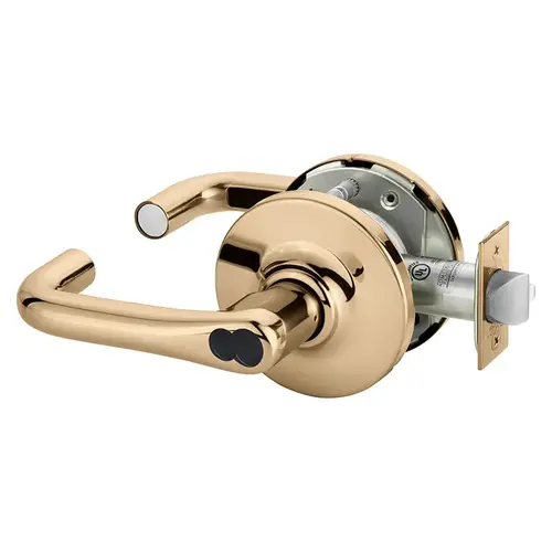 Cylindrical Lock Bright Bronze Plated Clear Coated