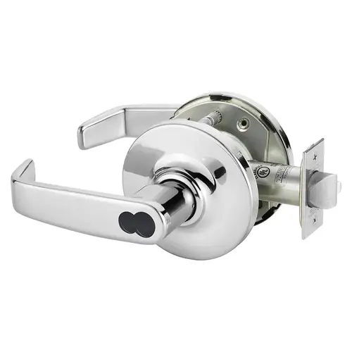 Cylindrical Lock Bright Chrome