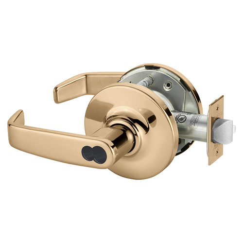 Cylindrical Lock Bright Bronze