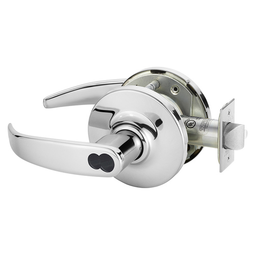 Cylindrical Lock Bright Chrome