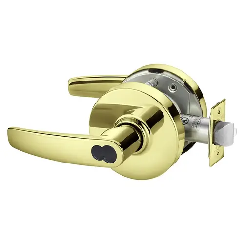 Cylindrical Lock Bright Brass