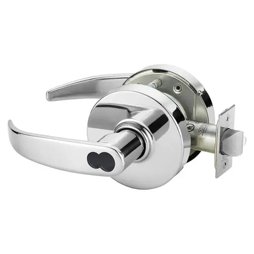 Cylindrical Lock Bright Chrome