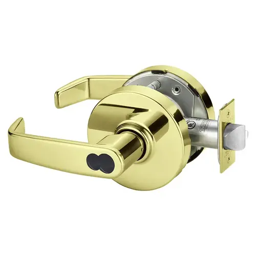 Cylindrical Lock Bright Brass