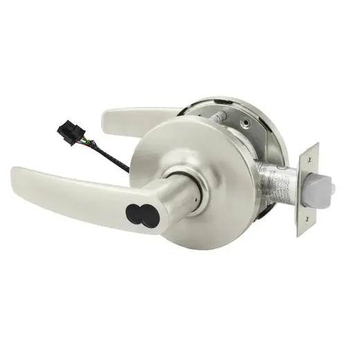 Electric Cylindrical Lock Satin Nickel Plated Clear Coated