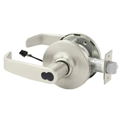 Electric Cylindrical Lock Satin Nickel Plated Clear Coated