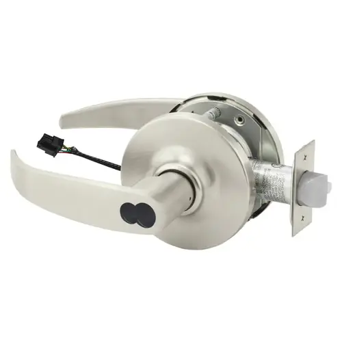 Electric Cylindrical Lock Satin Nickel Plated Clear Coated