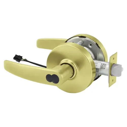 Electric Cylindrical Lock Satin Brass