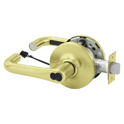 Electric Cylindrical Lock Satin Brass