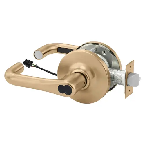 Electric Cylindrical Lock Satin Bronze Clear Coated