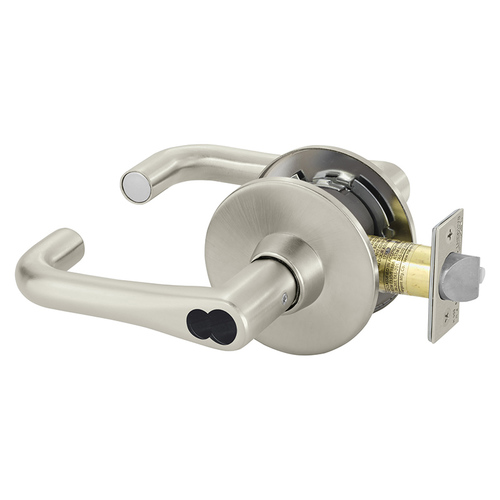 Cylindrical Lock Satin Nickel Plated Clear Coated