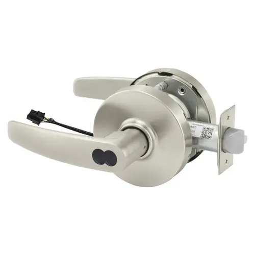 Electric Cylindrical Lock Satin Nickel Plated Clear Coated