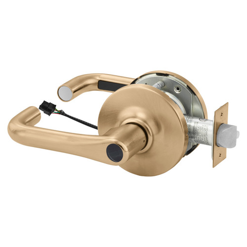 Electric Cylindrical Lock Satin Bronze Clear Coated