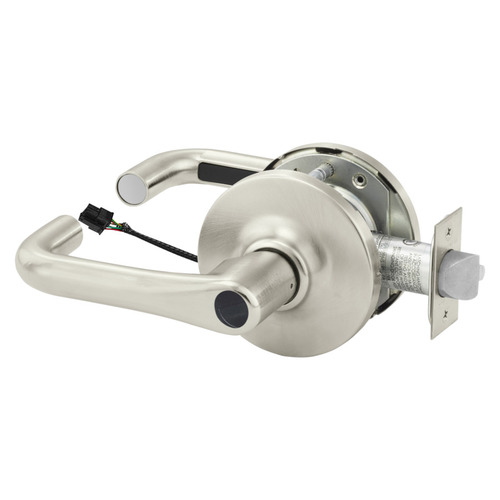 Electric Cylindrical Lock Satin Nickel Plated Clear Coated