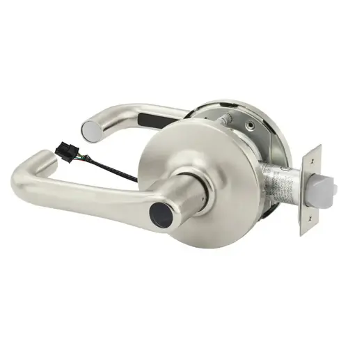 Electric Cylindrical Lock Satin Nickel Plated Clear Coated