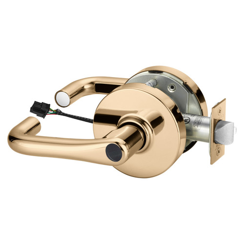 Electric Cylindrical Lock Bright Bronze Clear Coated