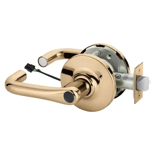 Electric Cylindrical Lock Bright Bronze Clear Coated