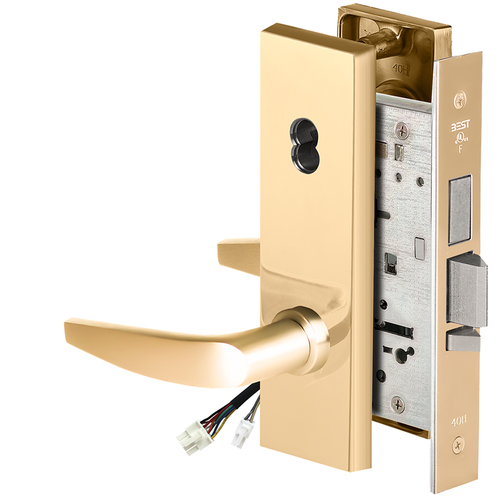 Electric Mortise Lock Bright Brass