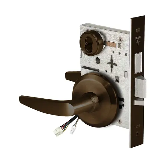 Electric Mortise Lock Dark Bronze Painted