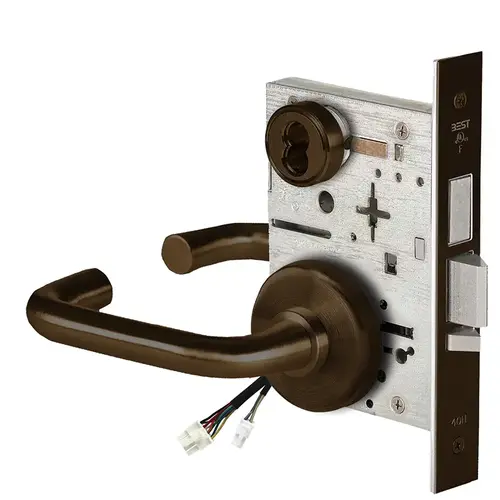 Electric Mortise Lock Dark Bronze Painted