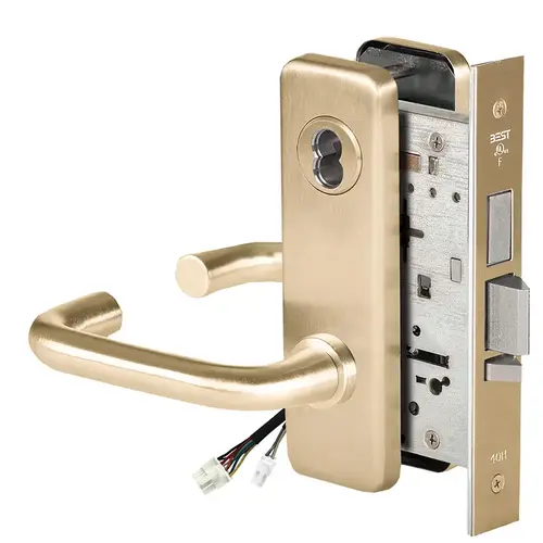 Electric Mortise Lock Satin Brass