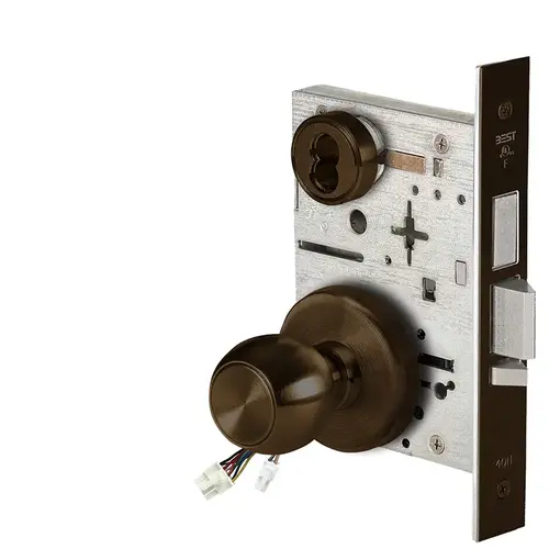 Electric Mortise Lock Dark Bronze Painted