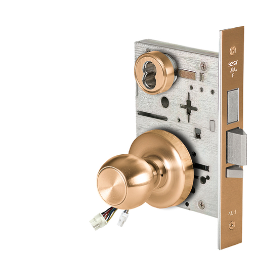 Electric Mortise Lock Satin Bronze Clear Coated