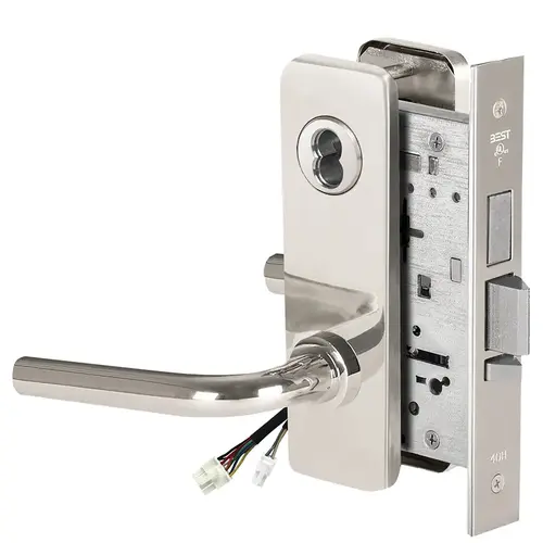 Electric Mortise Lock Bright Stainless Steel