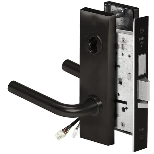 Electric Mortise Lock Flat Black Coated