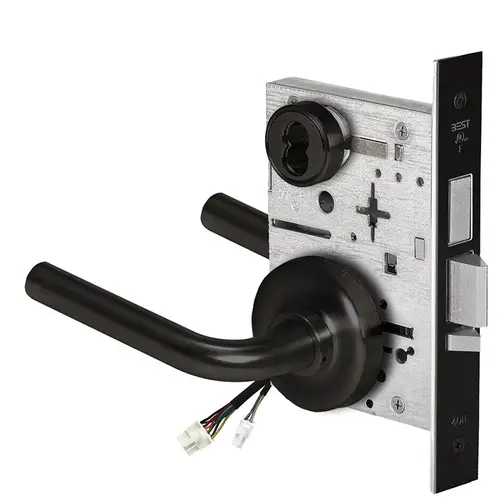 Electric Mortise Lock Flat Black Coated