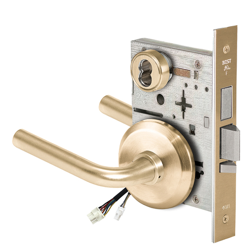 Electric Mortise Lock Satin Brass