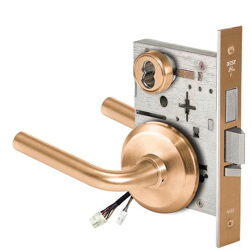 Electric Mortise Lock Satin Bronze Clear Coated