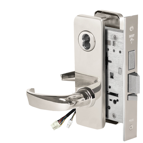 Electric Mortise Lock Bright Stainless Steel