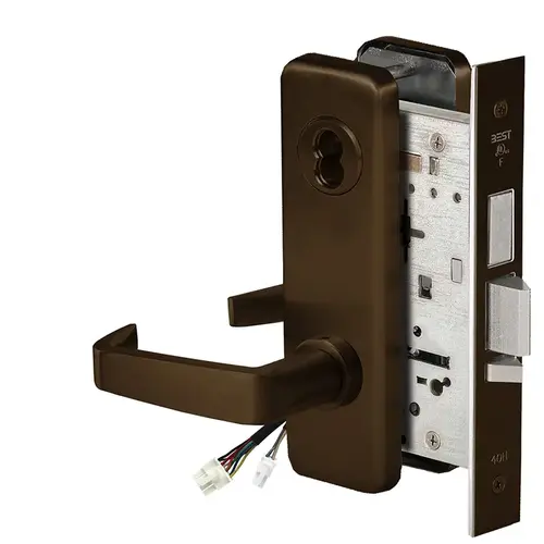 Electric Mortise Lock Dark Oxidized Satin Bronze Oil Rubbed