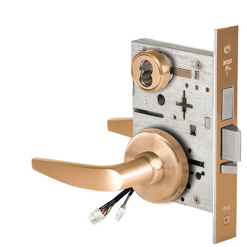 Electric Mortise Lock Satin Bronze Clear Coated