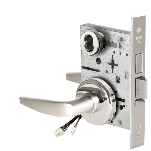 Electric Mortise Lock Bright Chrome