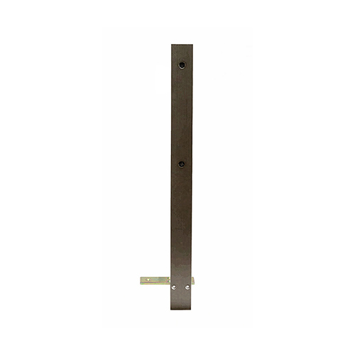 1 1/4" Cylinder Operated Flushbolt, 1-1/4" Backset, 26" Cylinder Height, Dark Bronze Anodized Aluminum