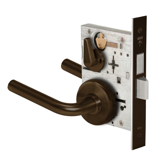 Mortise Lock Dark Bronze Painted