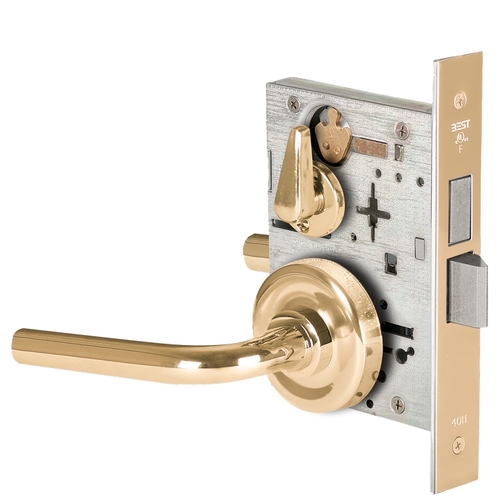 Mortise Lock Bright Brass