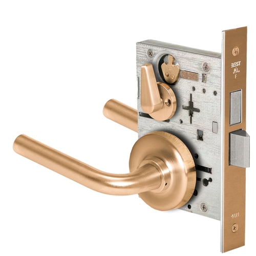 Mortise Lock Satin Bronze Clear Coated