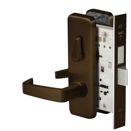 Mortise Lock Satin Bronze Blackened Satin Relieved Clear Coated