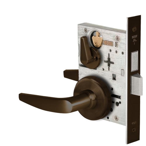 Mortise Lock Dark Bronze Painted