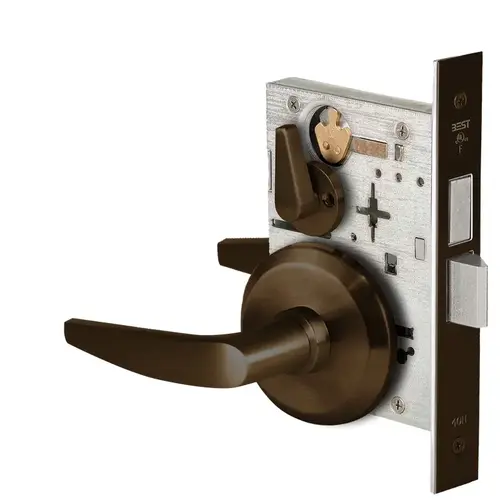 Mortise Lock Dark Bronze Painted