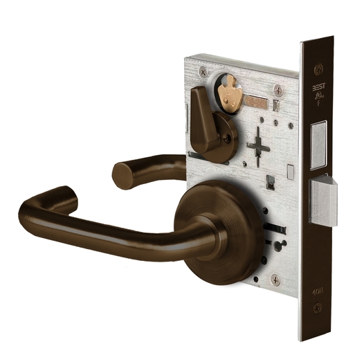 Mortise Lock Dark Bronze Painted